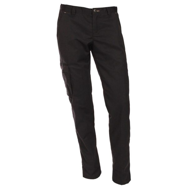 Nybo Sort Dame Perfect Fit Chinos, God Pasform, Regulerbar Talje, Slidstærk - 36