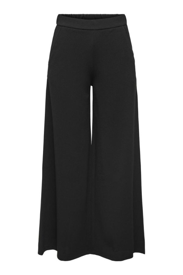 JDY - Bukser - JDY Tanja Life Wide Flowy Pant - Black