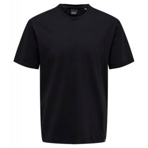 ONLY & SONS t-shirt i sort til herre | Regular fit |