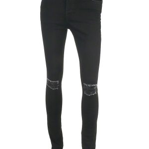 Adpt destroyed jeans, sort, Skinny - 176 - W29 - "32