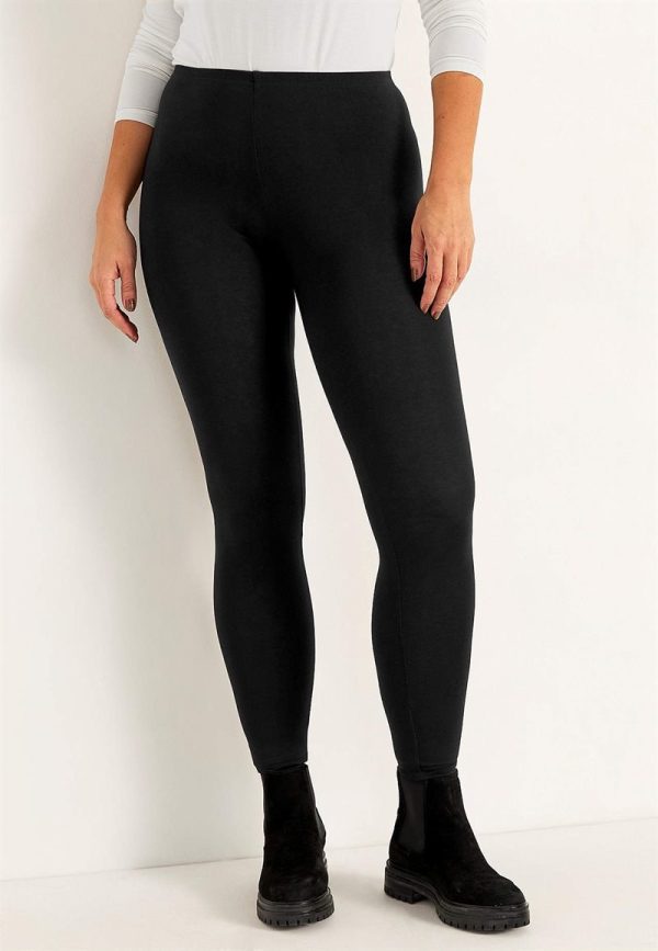 Elastiske jerseyleggings