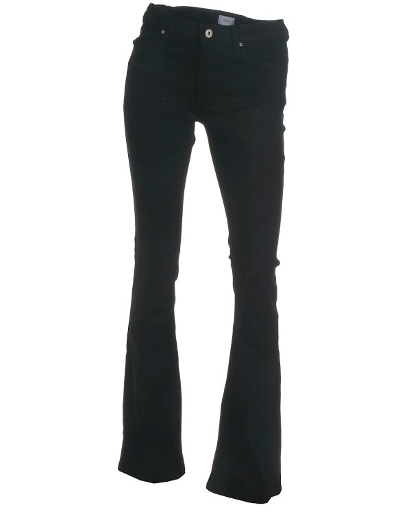 Grunt flared jeans, black denim - 140 - W23 - ::