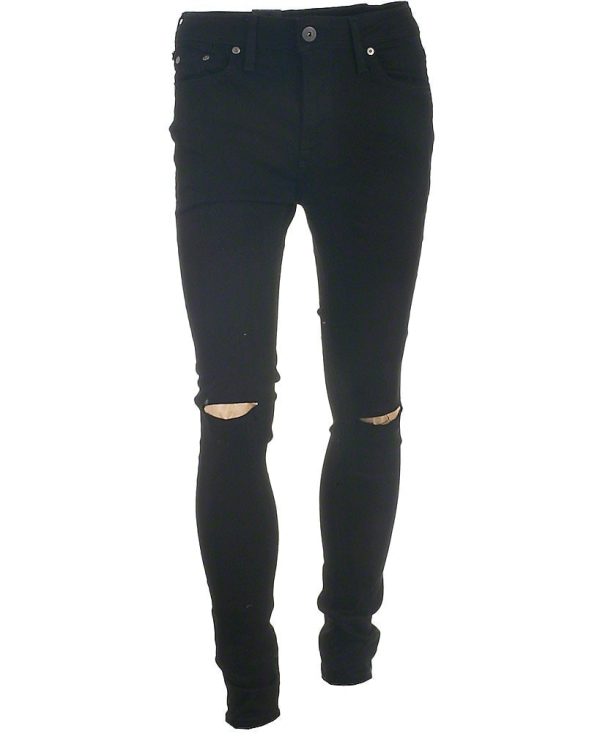 Jack & Jones kneecut jeans, sort, Liam - 194 - W36 - "32