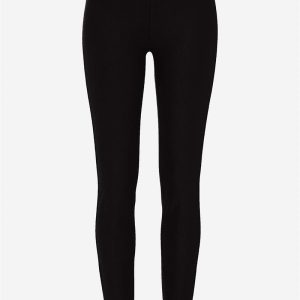 Leggings i jersey med stræktwill
