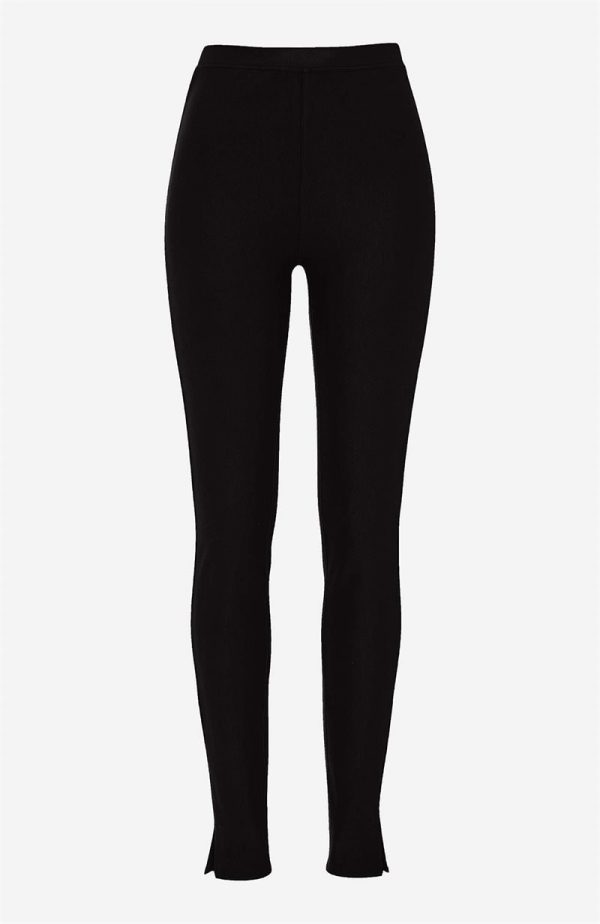 Leggings i jersey med stræktwill
