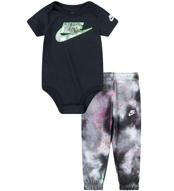 Nike Bukser/Body k/æ - Tie Dye - Sort