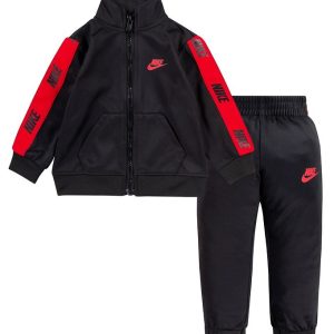 Nike Træningssæt - Cardigan/Bukser - Sort m. Rød