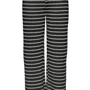 ONLY Bukser - Eva Stripe - Black/Cloud Dancer