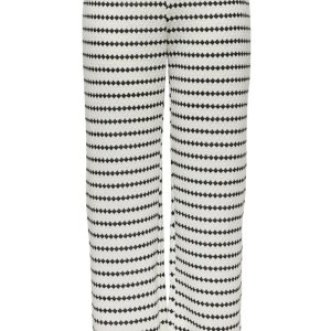 ONLY Bukser - Eva Stripe - Cloud Dancer/Black