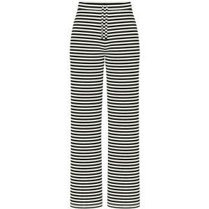 PIECES dame bukser PCLAYA - Black Coconut milk