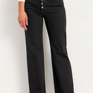 Stretchjeans med høj talje