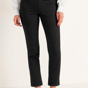Superkomfortable ankeljeans i denim