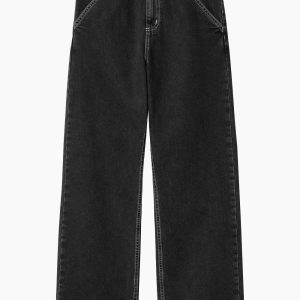 W' Simple Pant - Black Stone - Carhartt WIP - Sort 24