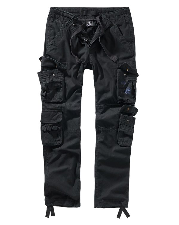 Brandit Pure Vintage Cargobukser - Slim Sort - S