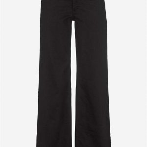 Brede, lange jeans med høj talje