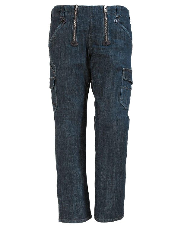 FHB Friedhelm Naver Bukser i Stretch Blå/Sort - W36/L36 - 102