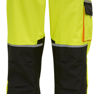 Hi-vis bukser 082404R gul/sort Str. M