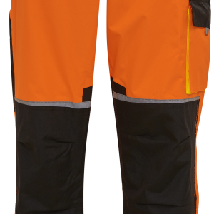 Hi-vis bukser 082404R orange/sort Str. S