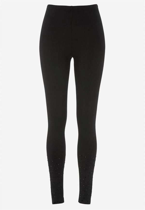 Leggings med skinnende detaljer