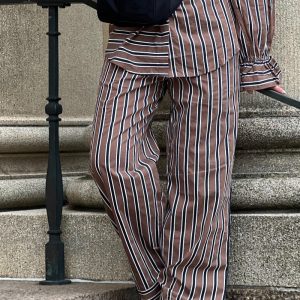 Stories From The Atelier by Copenhagen Shoes - Bukser - When You Listen Pants - Coffee Stripe