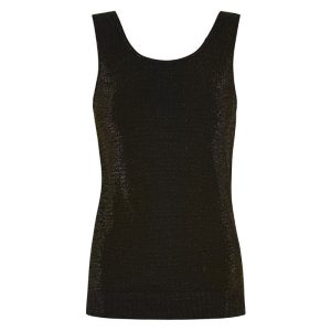Tim & Simonsen - Glitter top sort/guld S/M
