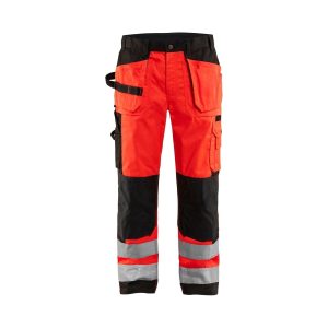 BLÅKLÄDER 1533 High Vis Buks - High Vis Rød/Sort herre