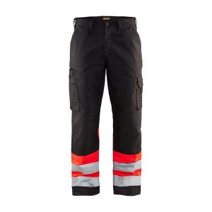 BLÅKLÄDER 1564 High Vis Buks - Sort/High Vis Rød Herre