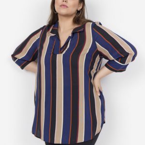 Curvy Wajosephine 2 Bluse Sort