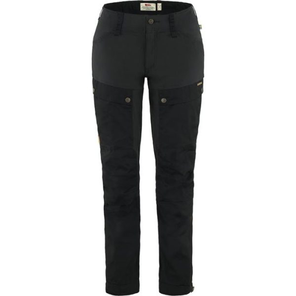 Fjällräven Keb Trousers Curved Kvinder / Damer Regular-black-44 - Bukser