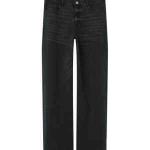 LMTD NLFBLI denim wide pants - i sort til piger