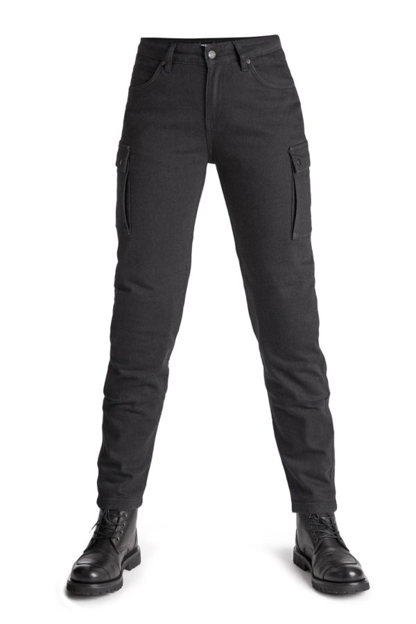 MILA CARGO BLACK Motorcykeljeans til kvinder - Pando Moto