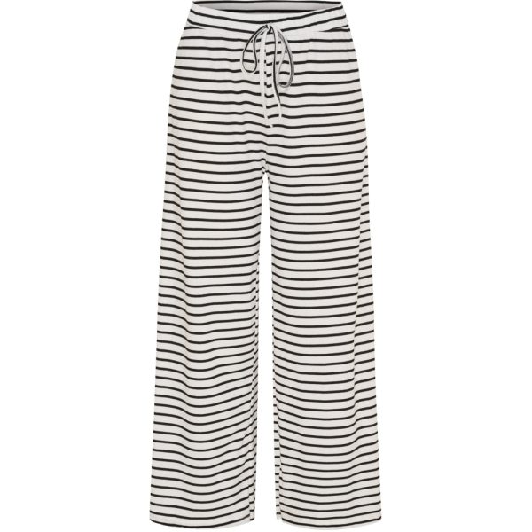 Marta du Chateau dame bukser MdcMireya 22611 - White/Black Stripe
