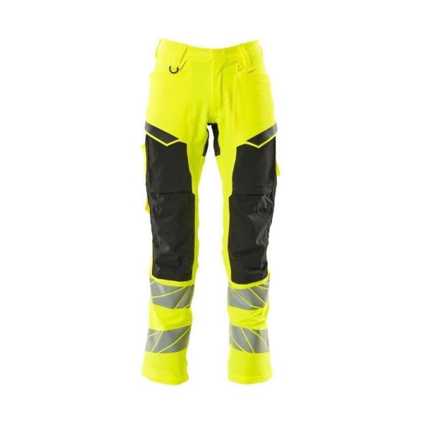 Mascot®Accelerate Safe Arbejdsbukser knælommer Full Stretch - 19479-711-1709 hi-vis gul/sort