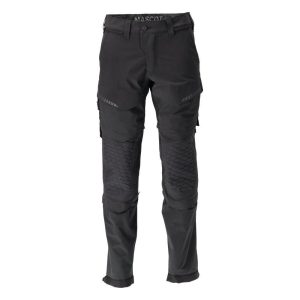 Mascot®Customized Arbejdsbukser, Knælommer, stretch 22279-605-09 sort