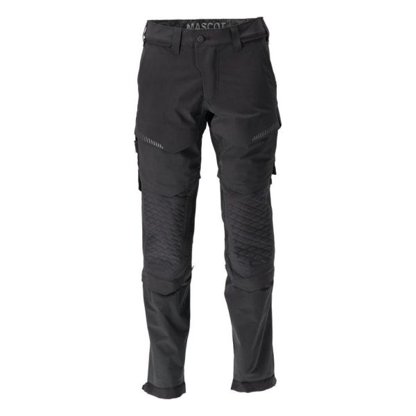 Mascot®Customized Arbejdsbukser, Knælommer, stretch 22279-605-09 sort