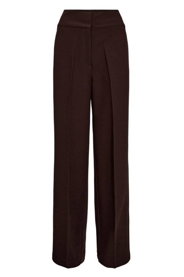 Nümph - Bukser - Bussy Pant - Black Coffee (Levering slut august)