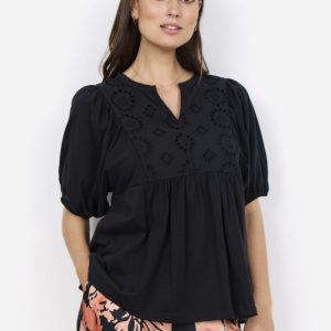 Scloraine 7 Bluse Sort