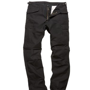 Vintage Industries M65 Heavy Satin Bukser Sort - XS