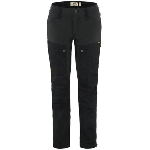 Fjällräven Keb bukser dame kort-black-34 - Dametøj