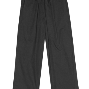 Moon Poplin løse bukser - Moonless Night