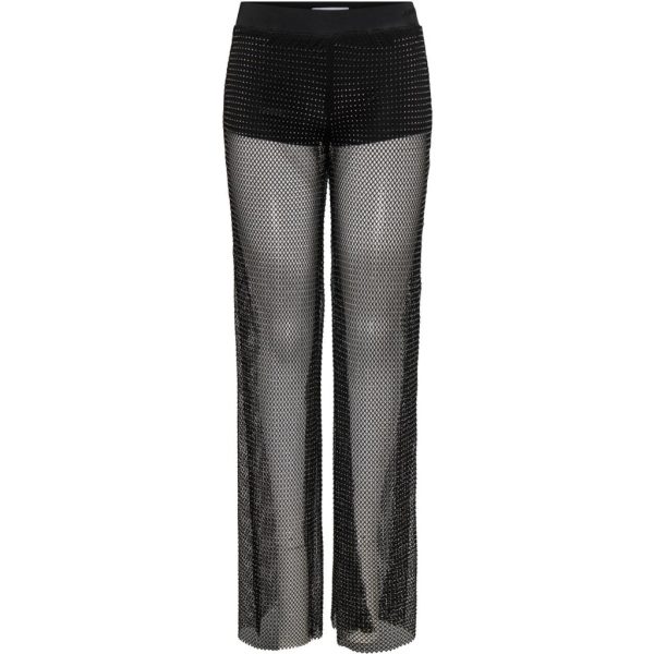 ONLY dame bukser ONLTORVI - Black DARK RHINESTONE