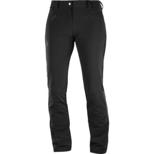 Salomon Wayfarer Straight Warm Pants Kvinder / Damer, black-40-short - Bukser