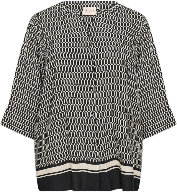Curvy Wanora 2 Skjorte Sort