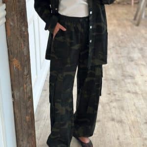 A-View - Bukser - Camo pants - Army/black