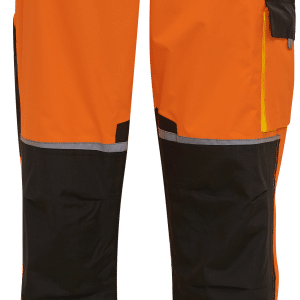 Hi-vis bukser 082404R orange/sort Str. S