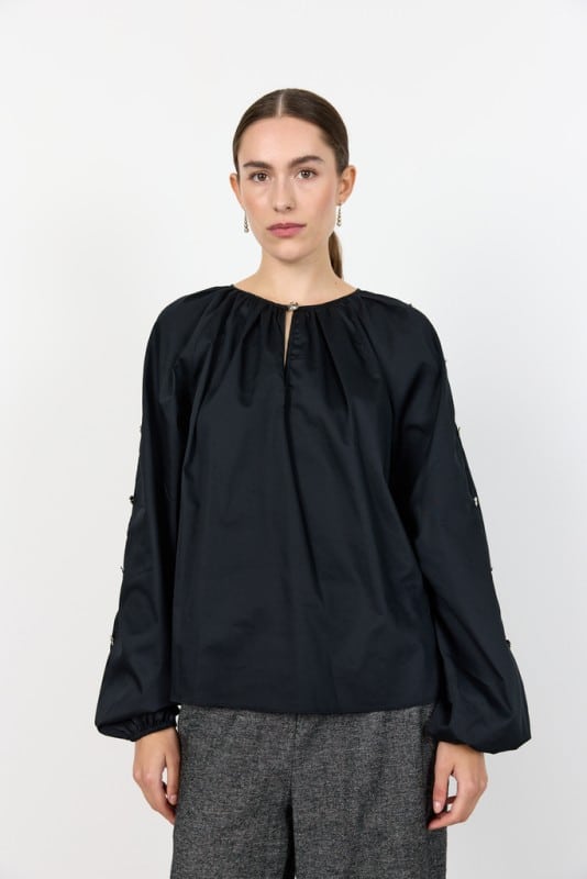 Lrisla Solid 131 Bluse Sort