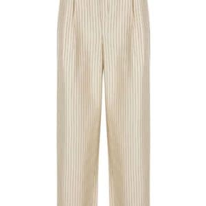 Modström - Bukser - IsabelMD Pants - Summer Sand Pinstripe