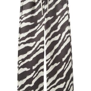 NAME IT Wide Bukser Ofelias Black Zebra