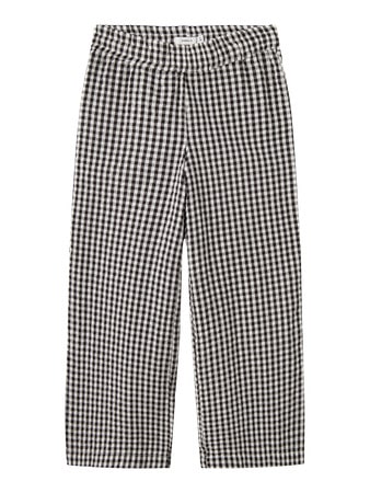 NAME IT Wide Pants Kamille Black Bright White