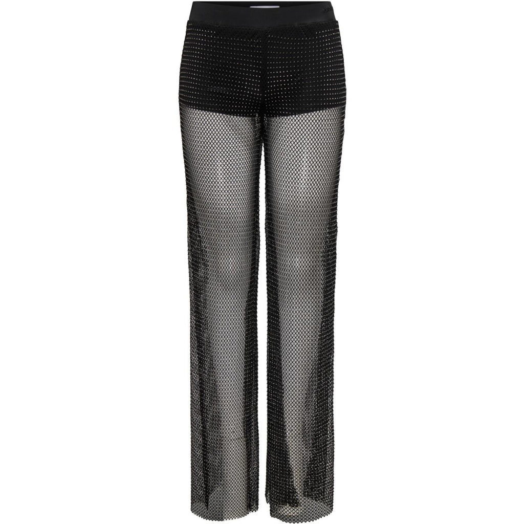 ONLY dame bukser ONLTORVI - Black DARK RHINESTONE
